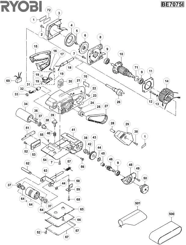 Mode d'emploi RYOBI BE7075I