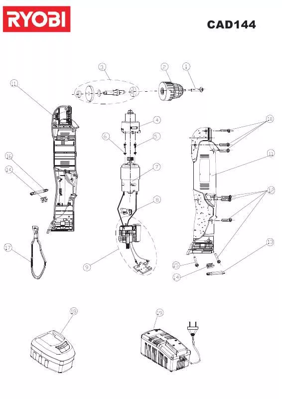 Mode d'emploi RYOBI CAD144