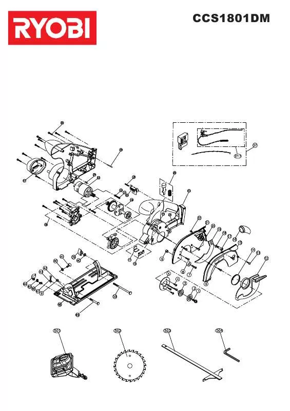 Mode d'emploi RYOBI CCS1801DM