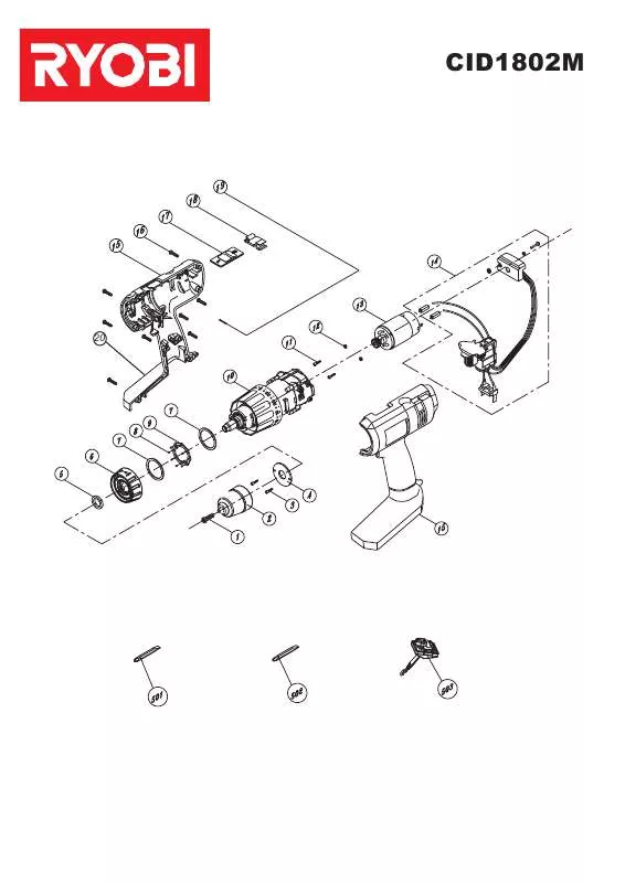 Mode d'emploi RYOBI CID1802M