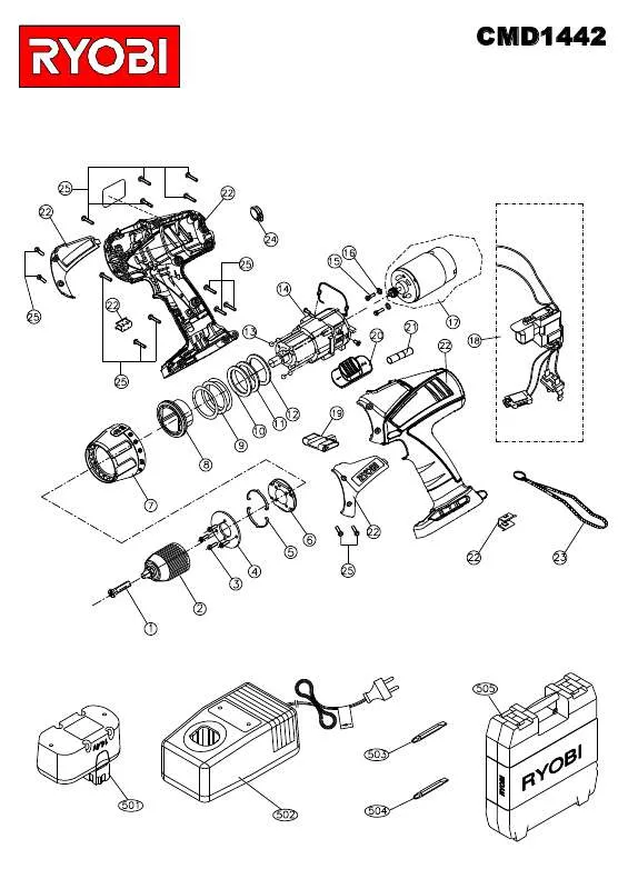 Mode d'emploi RYOBI CMD1442