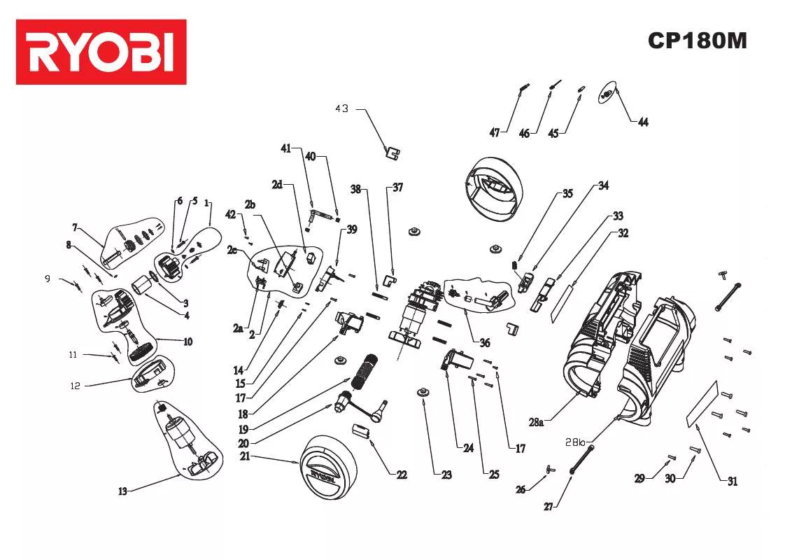 Mode d'emploi RYOBI CP180M