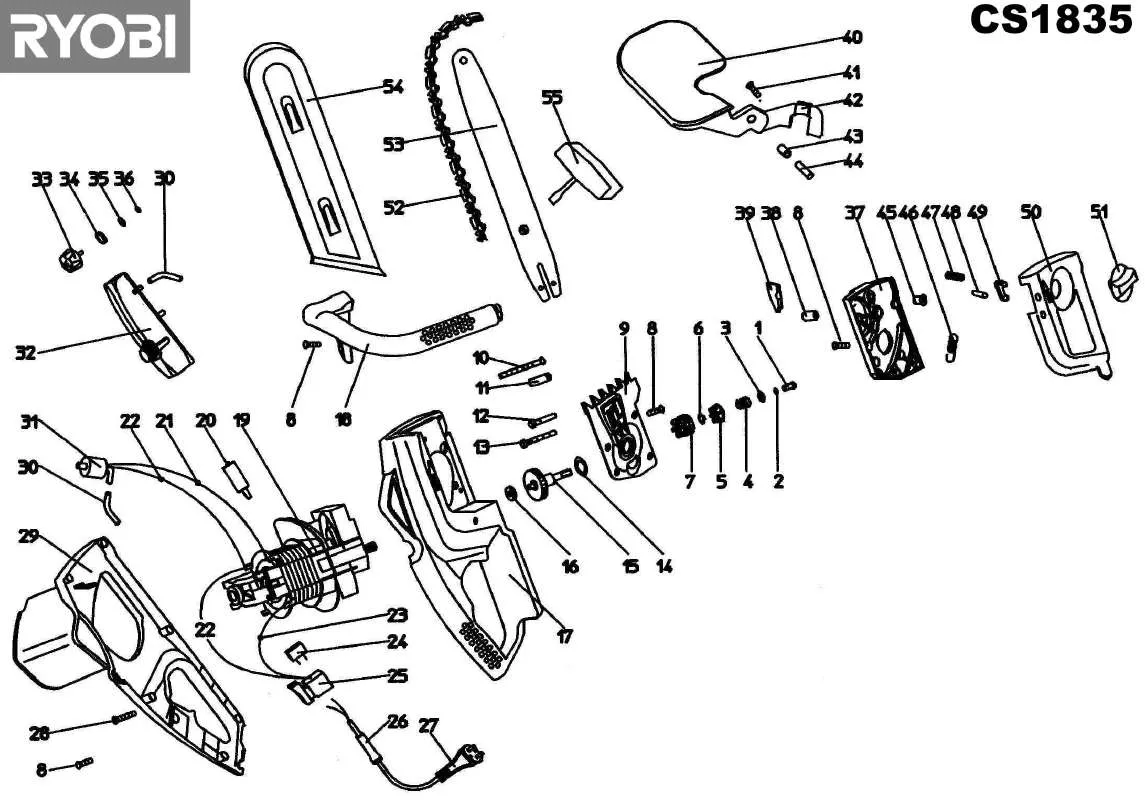 Mode d'emploi RYOBI CS1835