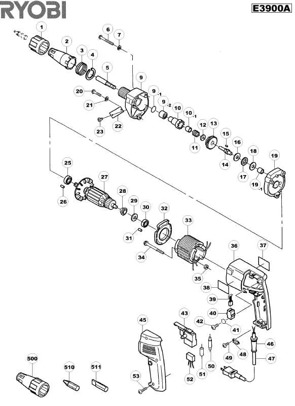 Mode d'emploi RYOBI E3900A