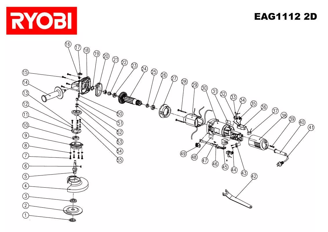 Mode d'emploi RYOBI EAG1112 2D