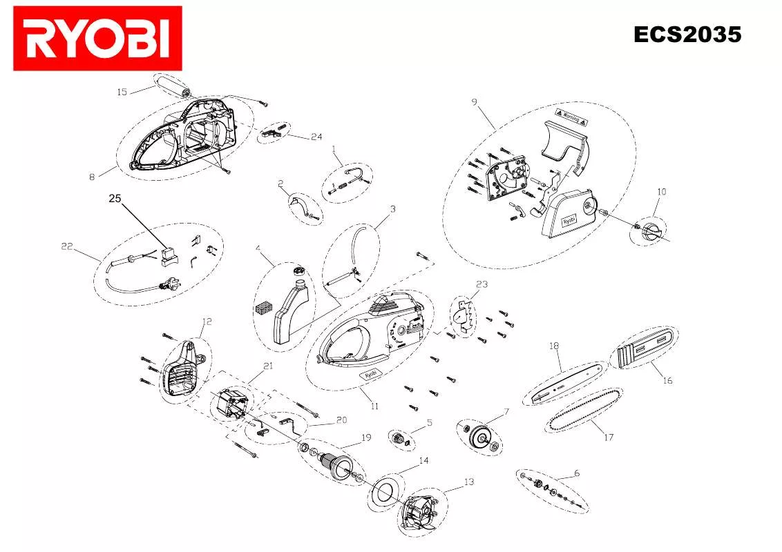 Mode d'emploi RYOBI ECS2035