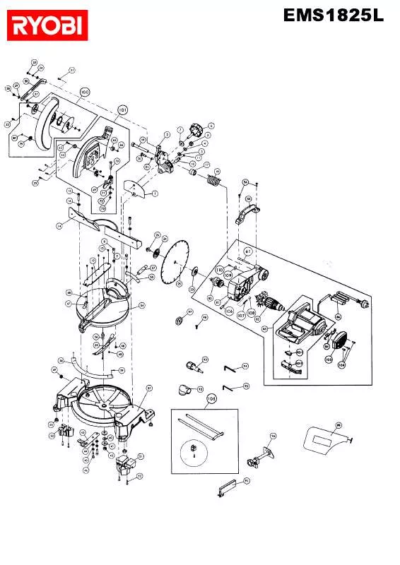 Mode d'emploi RYOBI EMS1825L