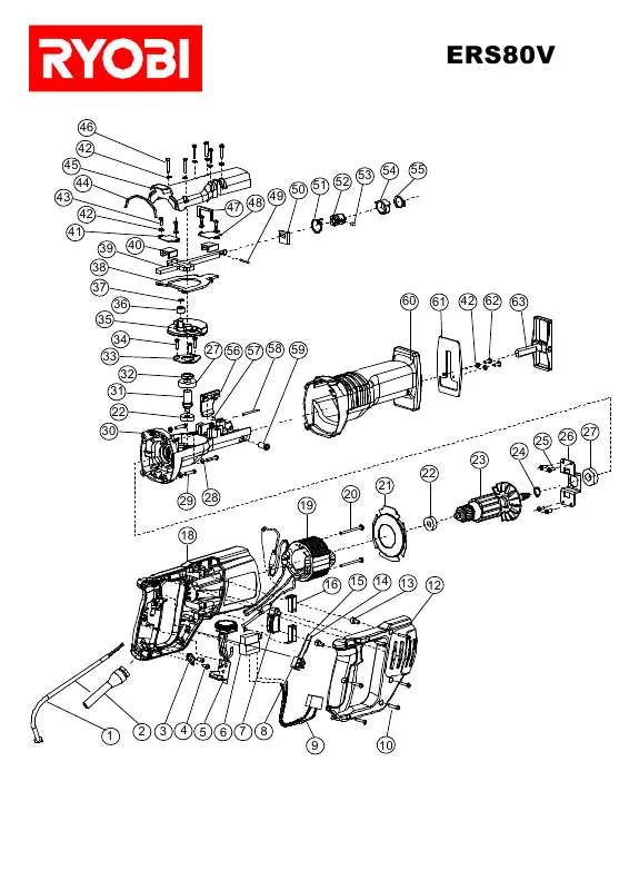 Mode d'emploi RYOBI ERS80V