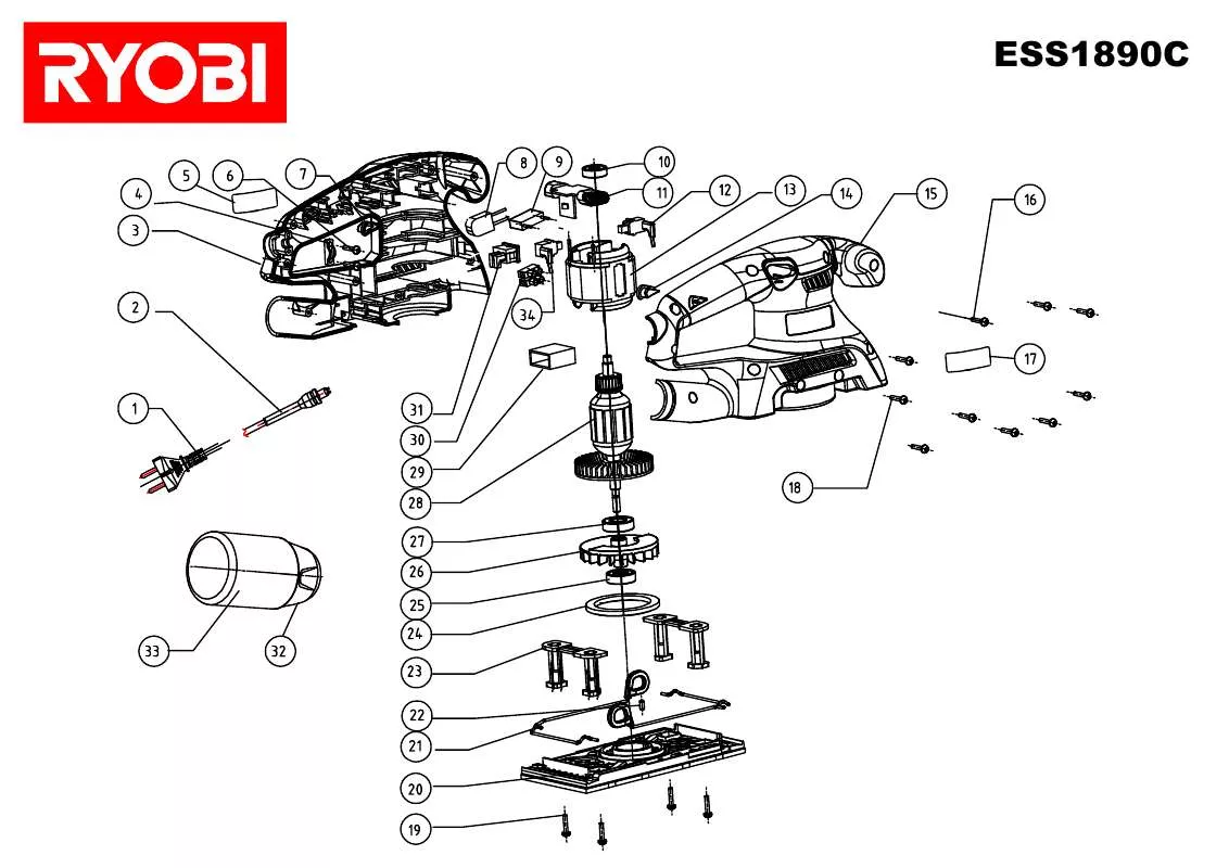 Mode d'emploi RYOBI ESS1890C