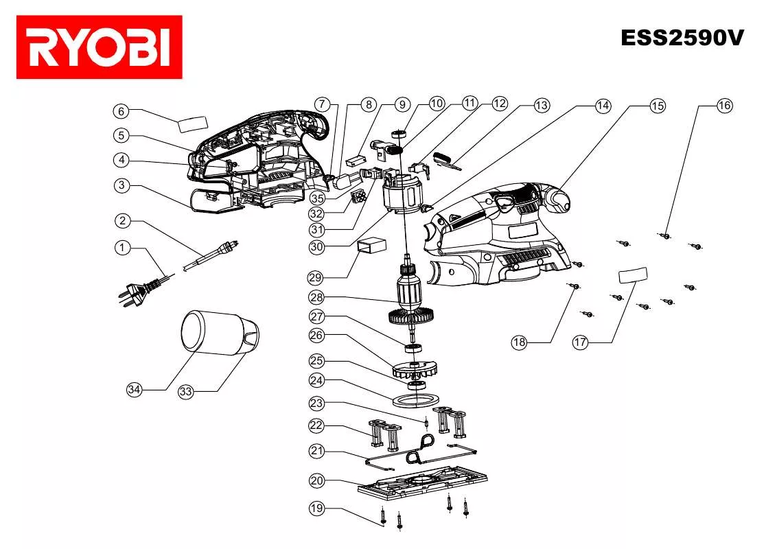 Mode d'emploi RYOBI ESS2590V