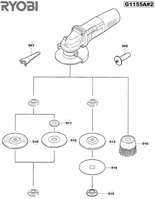 Mode d'emploi RYOBI G1155A-2