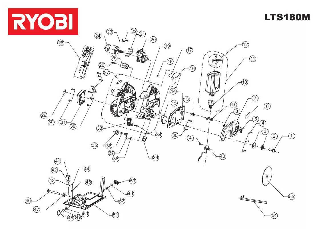 Mode d'emploi RYOBI LTS180M