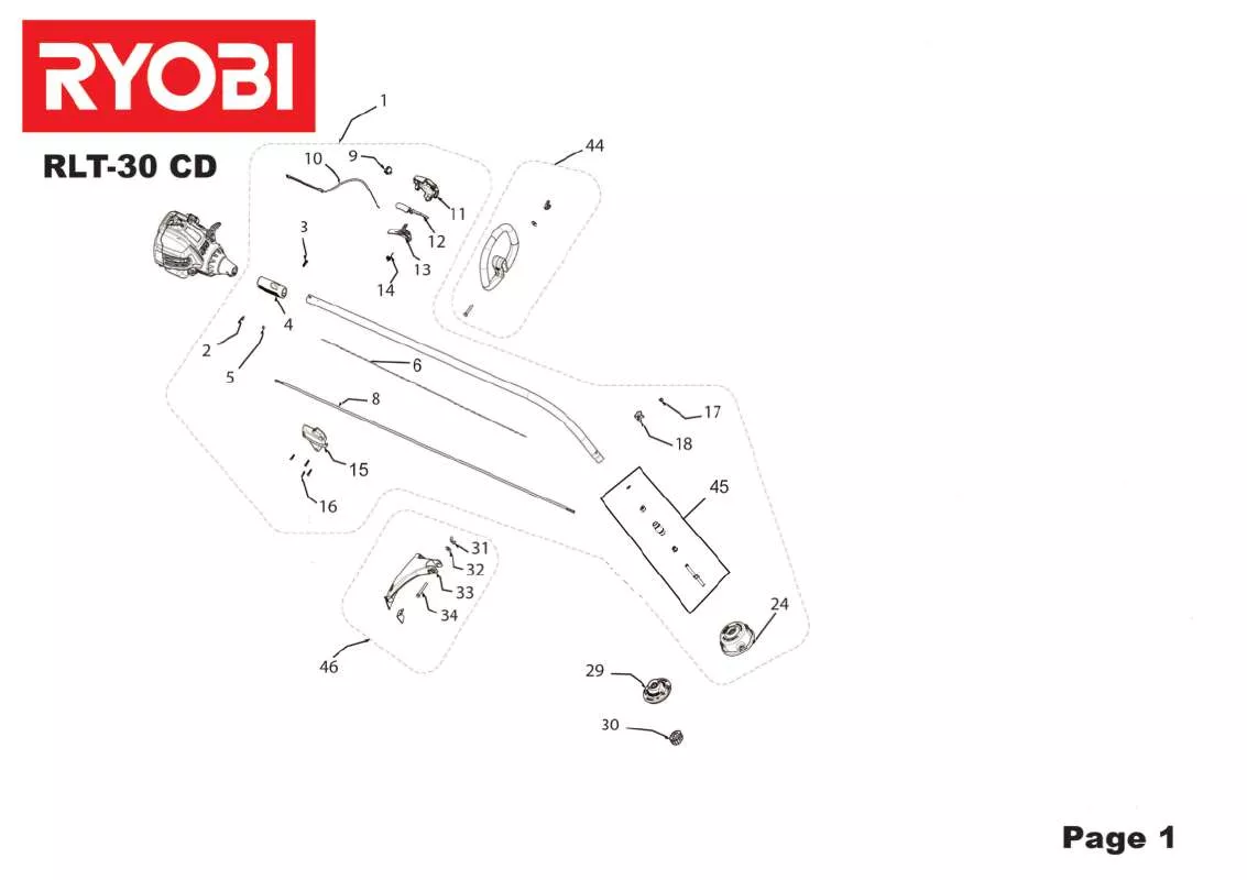 Mode d'emploi RYOBI RLT-30 CD