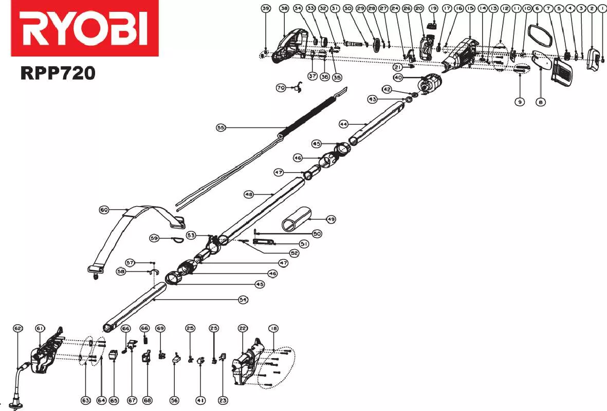 Mode d'emploi RYOBI RPP720