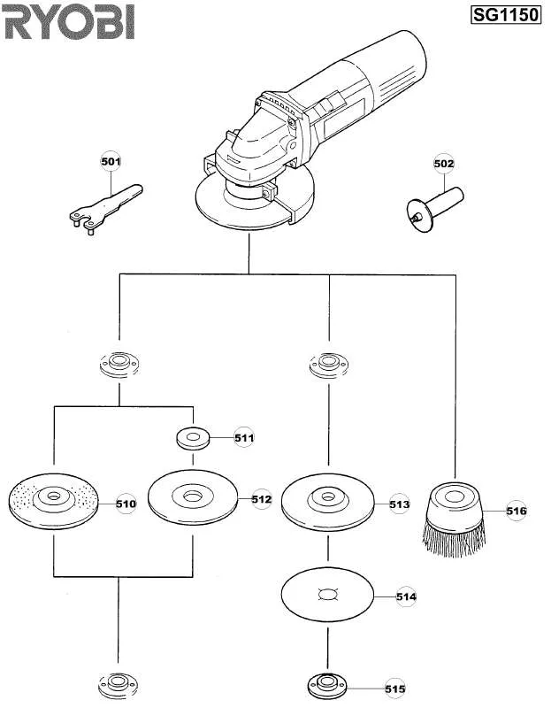 Mode d'emploi RYOBI SG1150