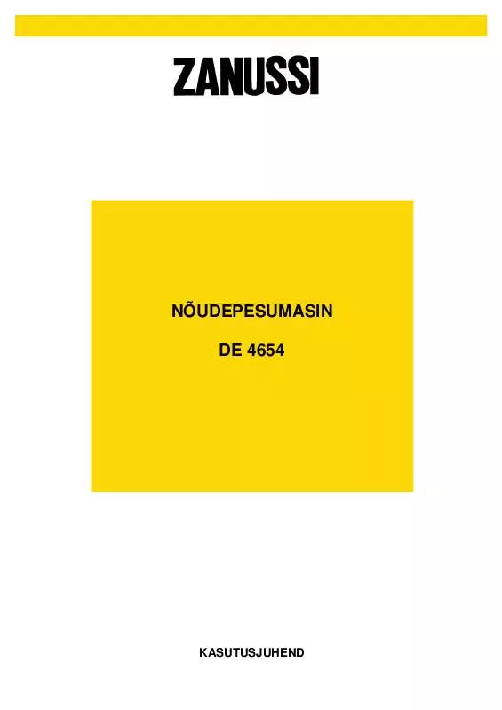 Mode d'emploi ZANUSSI DE4654