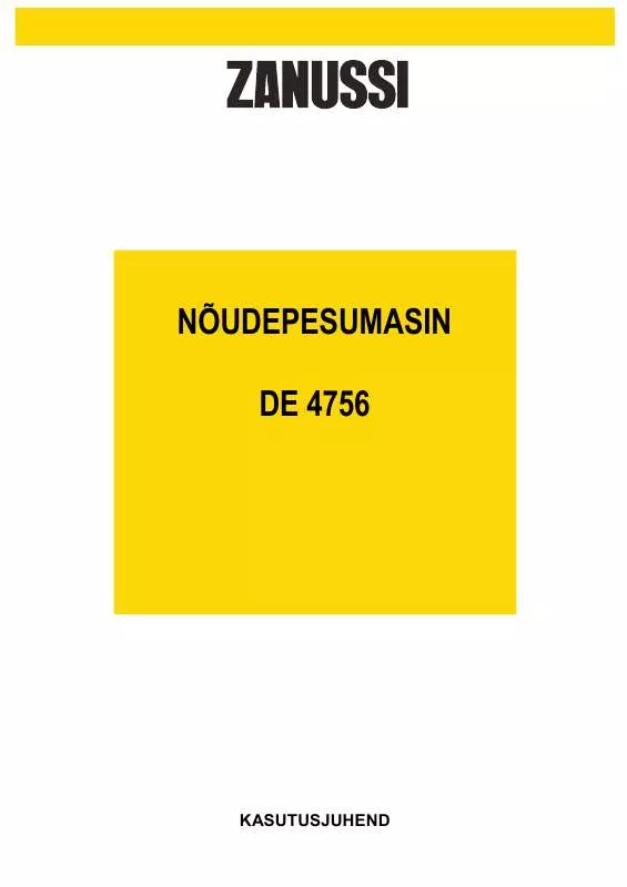 Mode d'emploi ZANUSSI DE4756