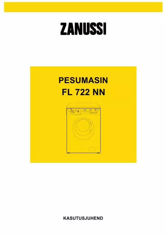 Mode d'emploi ZANUSSI FL722NN