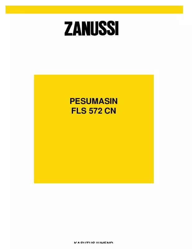 Mode d'emploi ZANUSSI FLS572CN