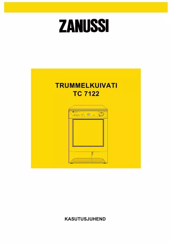 Mode d'emploi ZANUSSI TC7122