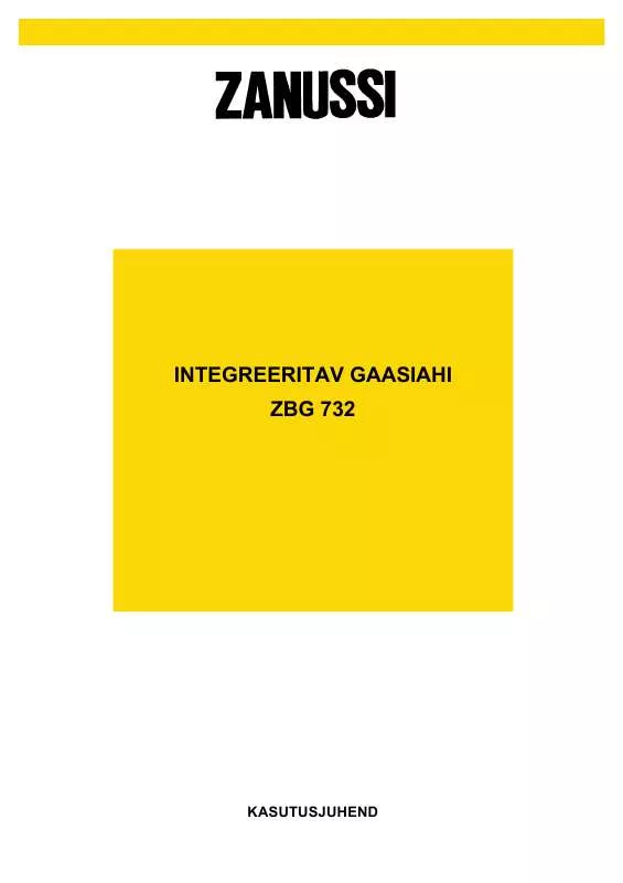 Mode d'emploi ZANUSSI ZBG732X