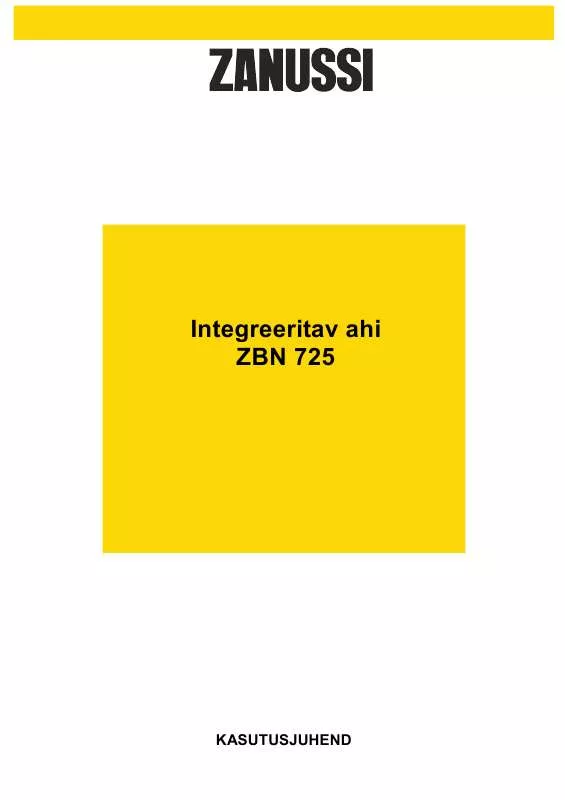 Mode d'emploi ZANUSSI ZBN725N