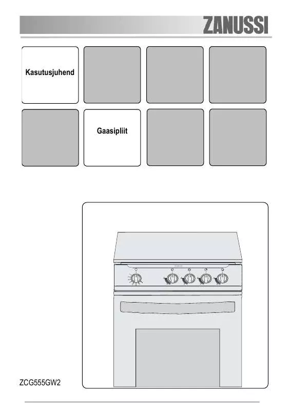 Mode d'emploi ZANUSSI ZCG555GW2