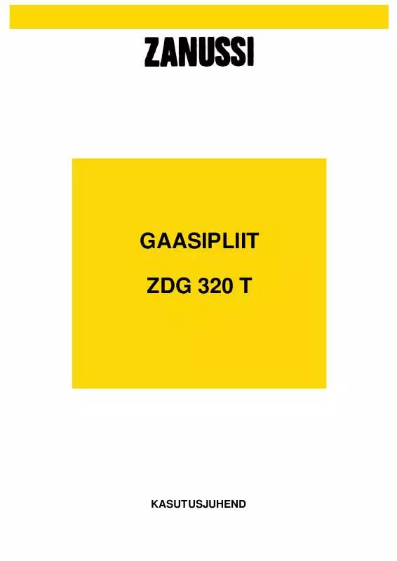 Mode d'emploi ZANUSSI ZDG320TX