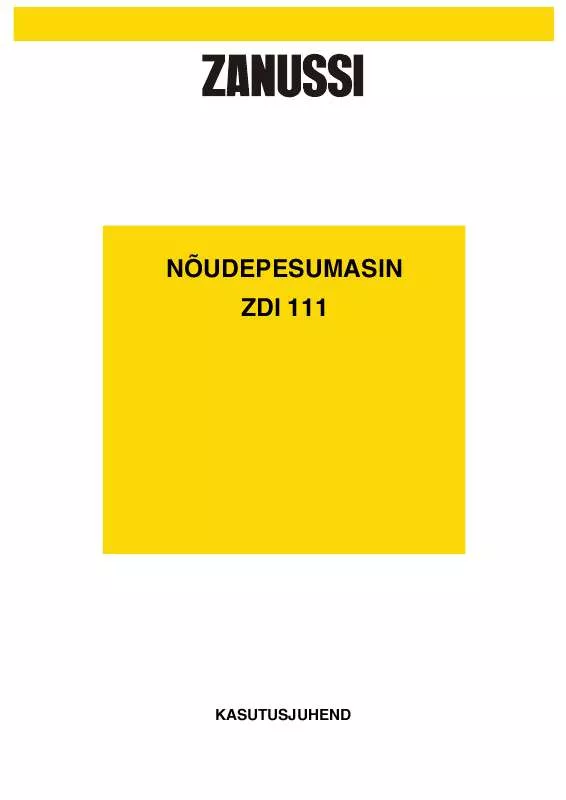 Mode d'emploi ZANUSSI ZDI111W