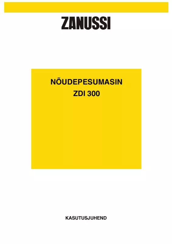 Mode d'emploi ZANUSSI ZDI300X