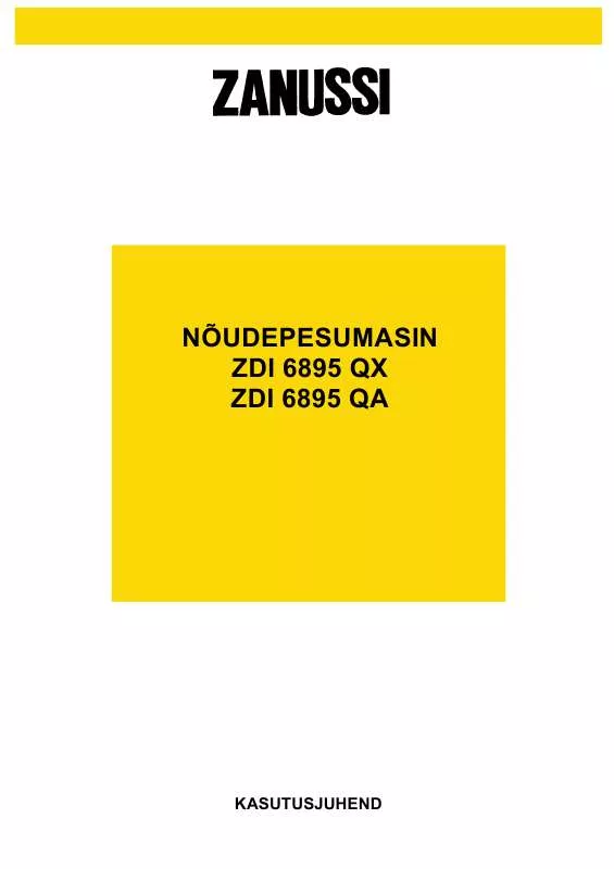 Mode d'emploi ZANUSSI ZDI6895QA