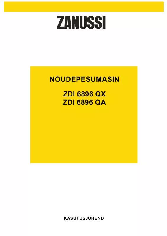 Mode d'emploi ZANUSSI ZDI6896QA