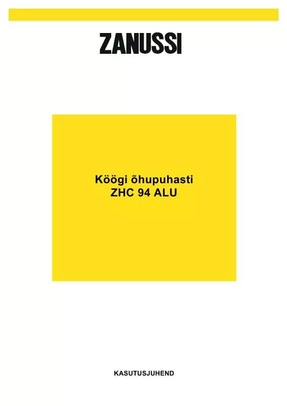 Mode d'emploi ZANUSSI ZHC94ALU