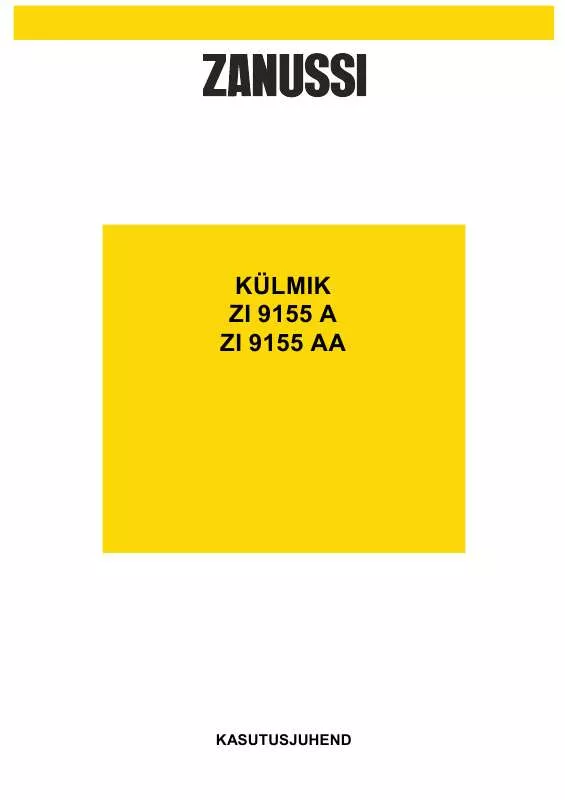 Mode d'emploi ZANUSSI ZI9155A