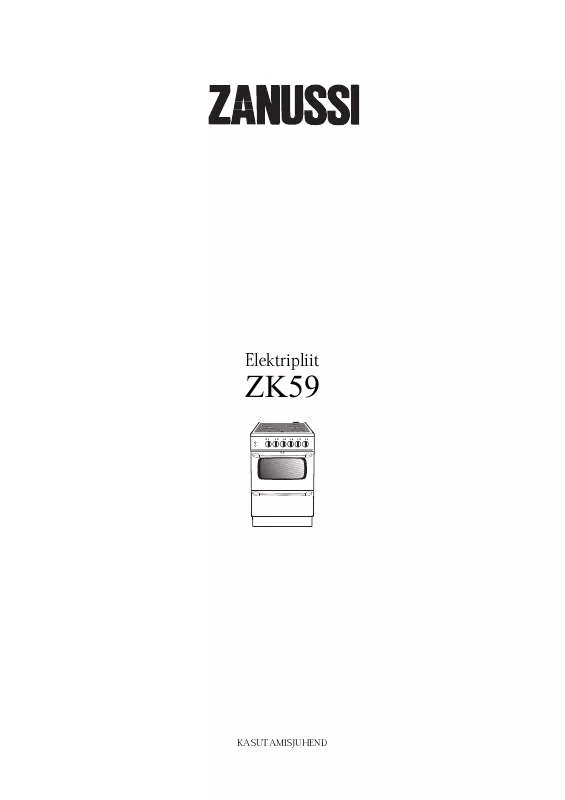 Mode d'emploi ZANUSSI ZK 59