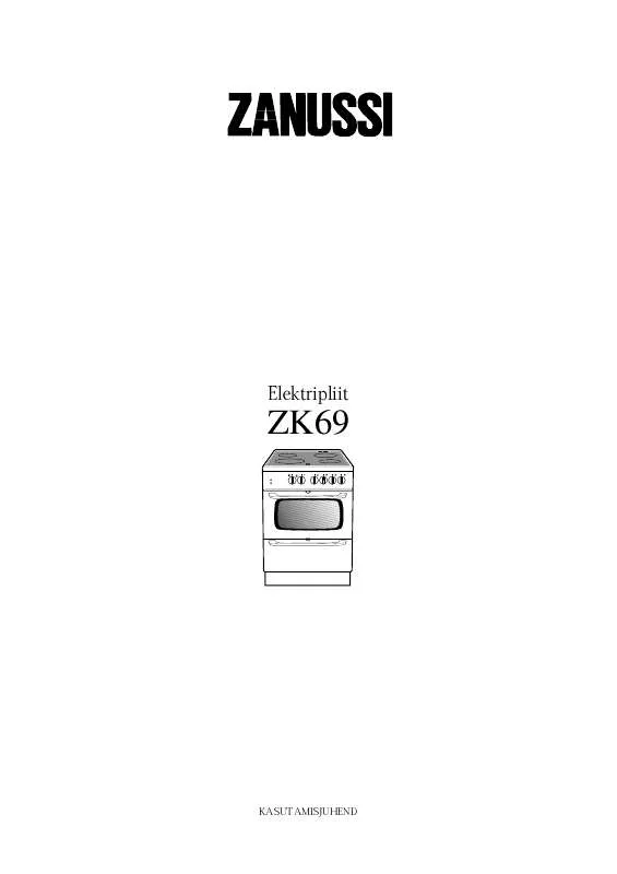 Mode d'emploi ZANUSSI ZK 69