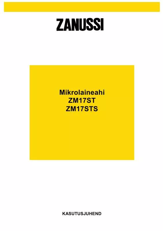 Mode d'emploi ZANUSSI ZM17STS