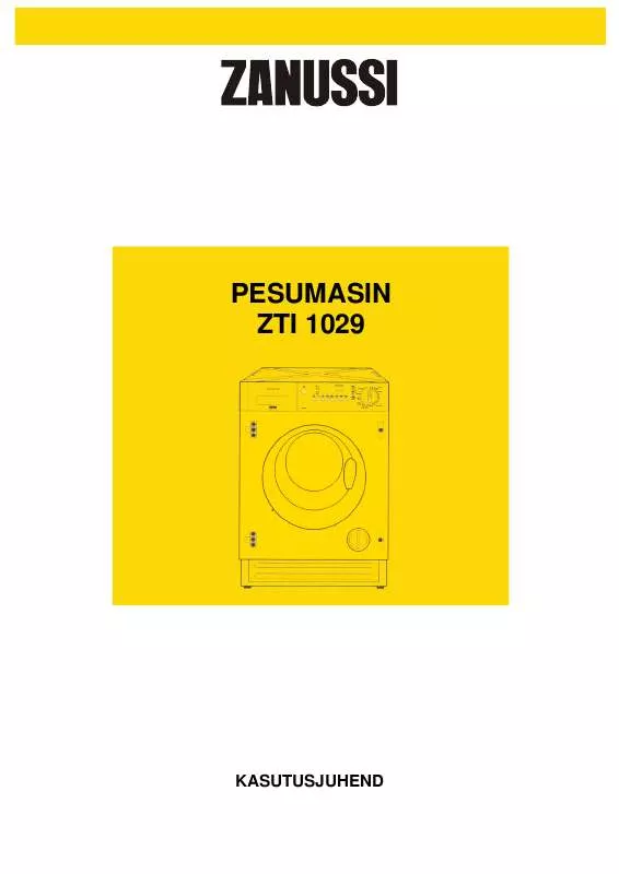 Mode d'emploi ZANUSSI ZTI1029